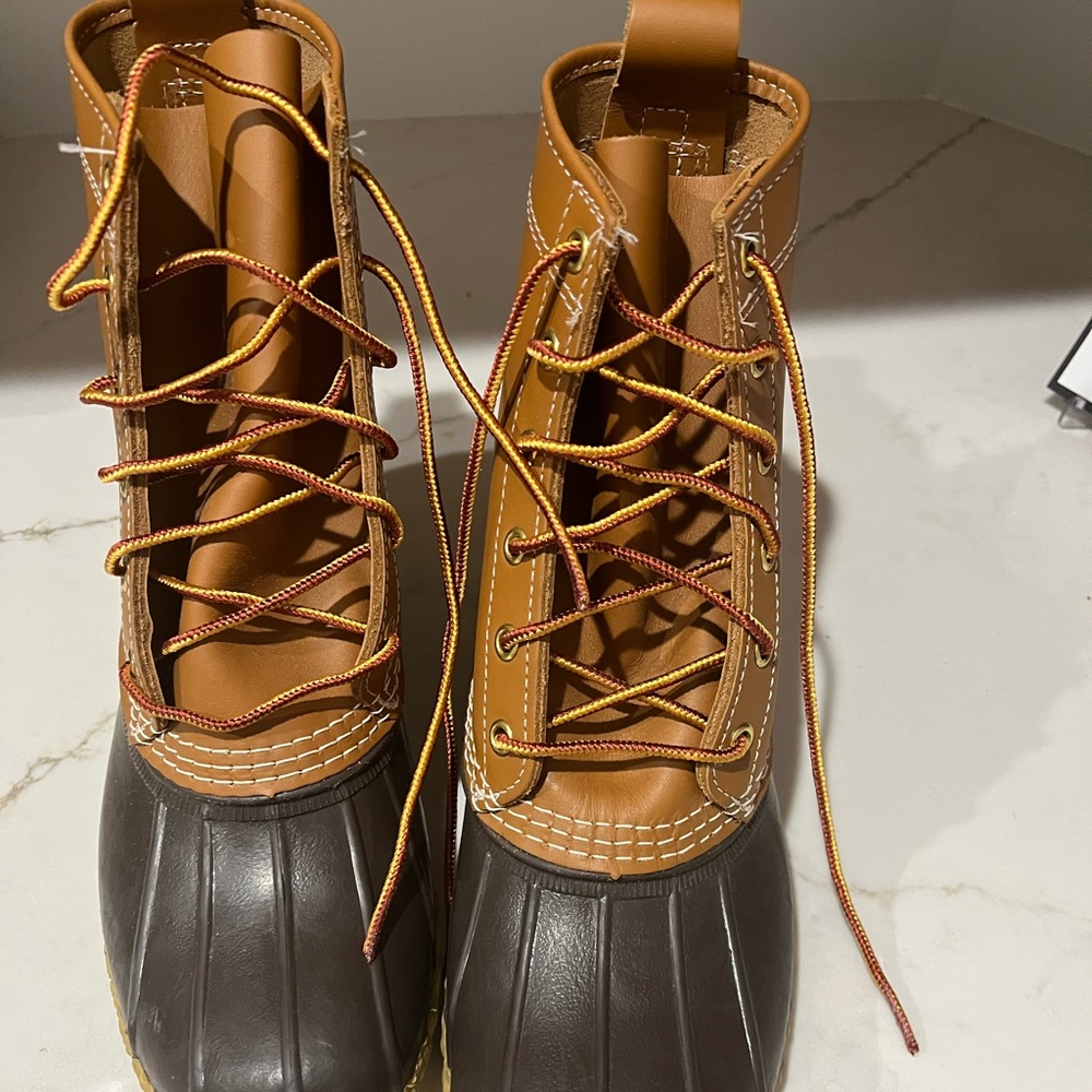 LL Bean Vintage leather womens duck boots